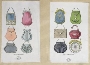 Válltáska minták, 1822 alkotó: French School
