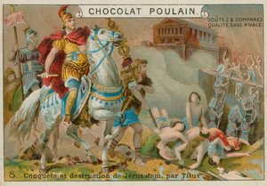 Jeruzsálem elpusztítása Titus által, Chocolat Poulain kereskedelmi kártya