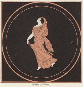 Részlet a görög kerámiából (színes litó) alkotó: French School