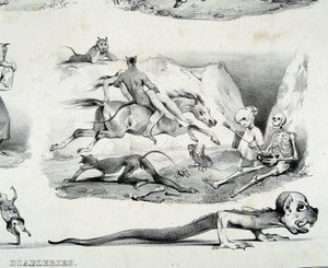 Diableries (az ördög képei) – Le Poitevin alkotó: French School