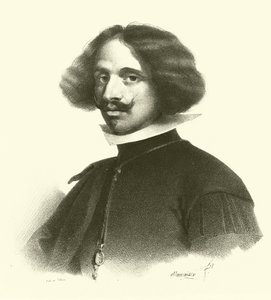 Diego Rodriguez de Silva y Velazquez, portré (metszet) alkotó: French School
