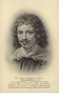 Diego Velasquez, spanyol festő (litho) alkotó: French School