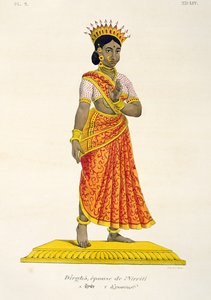 Nirriti Dirgha felesége, C. de Motte metszet (1785-1836) alkotó: French School