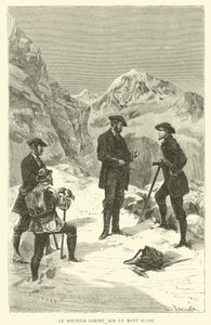 Doktor Lortet a Mont Blanc-on (metszet) alkotó: French School