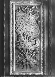 Ajtótábla, Henri II stílus, 1556 körül (aranyozott fa) alkotó: French School