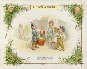 Dobos fiú gyerekekkel beszélget alkotó: French School