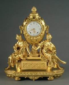 XVI. Lajos korai Mantel-óra, 1765 körül (ormolu) alkotó: French School