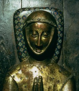 William de Valence (megh. 1296) Earl of Pembroke képmása, Limoges (rézzel bevont fa)
