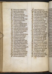 Egerton MS 881 f.65v, Guillaume de Lorris és Jean de Meun, Roman de la Rose (vellum) alkotó: French School