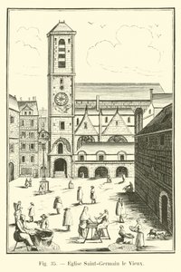 A régi Saint-Germain-templom alkotó: French School