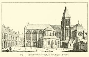 A templom temploma és kápolnája, 1650-ben; miután én Sylvester alkotó: French School