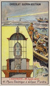 Elektromos világítótorony (chromolitho) alkotó: French School