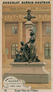 Emile Augier, drámaíró, 1820-1889, Erigee Place de l