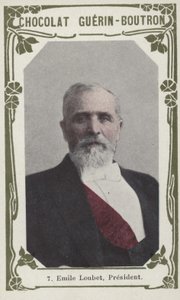 Emile Loubet elnök (színes fotó) alkotó: French School