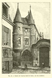 Az egykori Hôtel de Guise, rue des Archives bejárata alkotó: French School