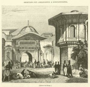 A diván bejárata (metszet) alkotó: French School