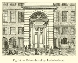 Belépés a Louis-le-Grand College-ba alkotó: French School