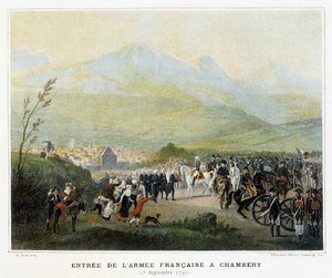 A francia hadsereg bevonulása Chamberyben, szeptember 25 alkotó: French School