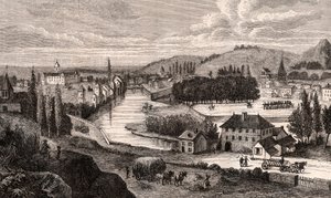 Epinal - Lorraine - metszet V.A. Malt-Brown „La France illustrée: földrajz, történelem, statisztikai igazgatás” c. 1884 alkotó: French School