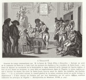 Egyenlőség, francia forradalom, 1793 alkotó: French School