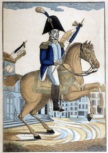 Lafayette tábornok, a francia nemzeti gárda főparancsnokának lovas portréja alkotó: French School