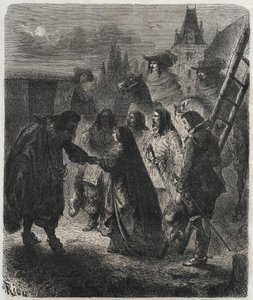 Marie de Medicis (1573-1642) (Maria de Medici) szökése Blois kastélyából február 22-én alkotó: French School