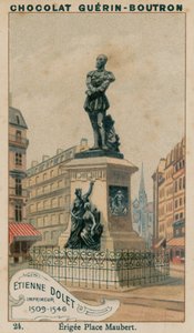 Etienne Dolet, nyomdász, 1509-1546, Maubert hely alkotó: French School