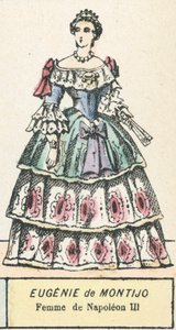 Eugenie de Montijo, Femme de Napoleon III (színes metszet) alkotó: French School