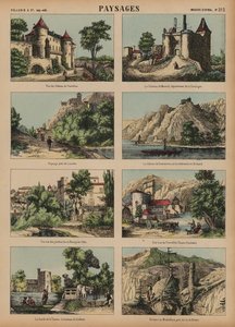 Európai jelenetek (színes metszet) alkotó: French School