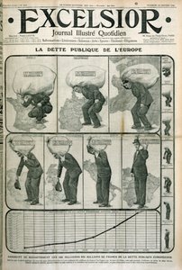 Európa államadóssága, az Excelsior magazin borítója, 1914. január 23 alkotó: French School