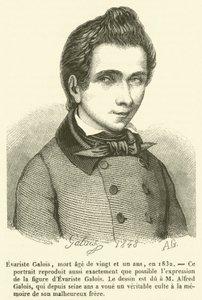 Evariste Galois huszonegy évesen halt meg, 1832-ben (metszet) alkotó: French School