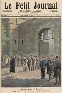 Dore és Berland kivégzése: La Roquette elhagyása, a "Le Petit Journal"-ból, 1891. augusztus 8.