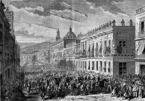 Expedíció Mexikóba (1861-1867): Francois Achille Bazaine (Francois-Achille) tábornok belépése alkotó: French School