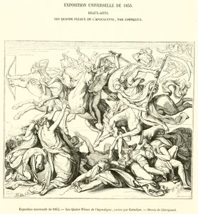 1855. évi egyetemes kiállítás, Az Apokalipszis négy csapása (metszet) alkotó: French School