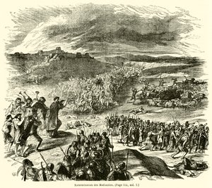 Extermination des Madianites (metszet) alkotó: French School