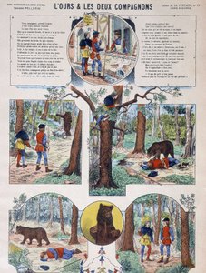 La Fontaine meséje: A medve és a két társ - Image d