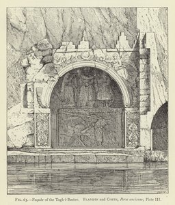 A Tagh-i-Bostan homlokzata alkotó: French School