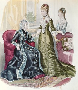 A Második Birodalom divatja, a La Mode Illustrée-től alkotó: French School