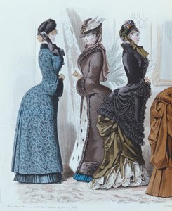 Divattányér a Le Moniteur de la Mode-tól, 1882 alkotó: French School