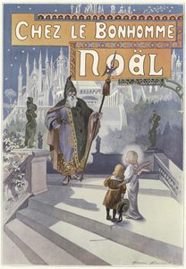 Mikulás találkozás egy kisgyerekkel, akit egy angyal kísér