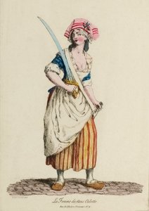 Nő Sans-Culotte, 1792 körül (metszet) alkotó: French School