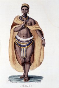 Femme Hottentote (Venus Hottentote) in traditional costume - in “” Bibliotheque universelle des voyages”” by Albert Montémont, ed. Armand Aubrée alkotó: French School