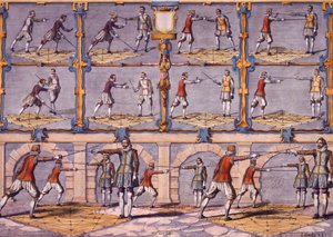 Vívás, Girard Thibault Academie de lEspée-ből, 1628-ban alkotó: French School