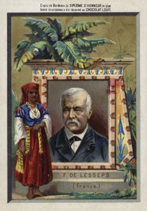 Ferdinand de Lesseps francia vállalkozó és csatornaépítő alkotó: French School