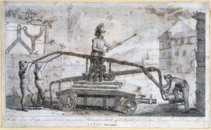 Tűzoltószivattyú Lyonban 1808-ban alkotó: French School