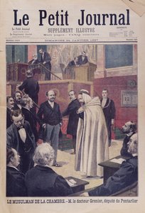 A francia közgyűlés első muszlim helyettese, Dr. Philippe Grenier, a Le Petit Journal címlapillusztrációja, 1897. január 24. alkotó: French School