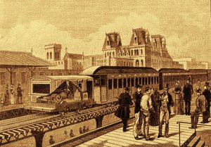 A New York-i metró első elektromos vonata alkotó: French School