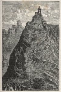 Florin Perier Torricelli-kísérletet készít a Puy de Dome csúcsán, szeptember 19. alkotó: French School