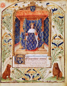 Fr 2705 f.C. A francia V. Károly kincseinek leltárának homlokzata, 1379 alkotó: French School