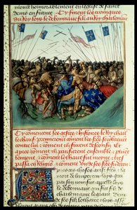 Fr 6465 f.140 I. Lothair (795-855) Nyugat császára, 841-ben, Fontenoy en Puisaye-ban, testvéreivel Német Lajossal (kb. 804-76) és Kopasz Károllyal (823-77) harcolt. alkotó: French School
